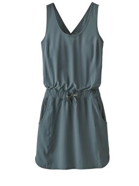 Patagonia | Fleetwith Dress Sleeveless Tank Above Knee Sporty Plume Grey Small